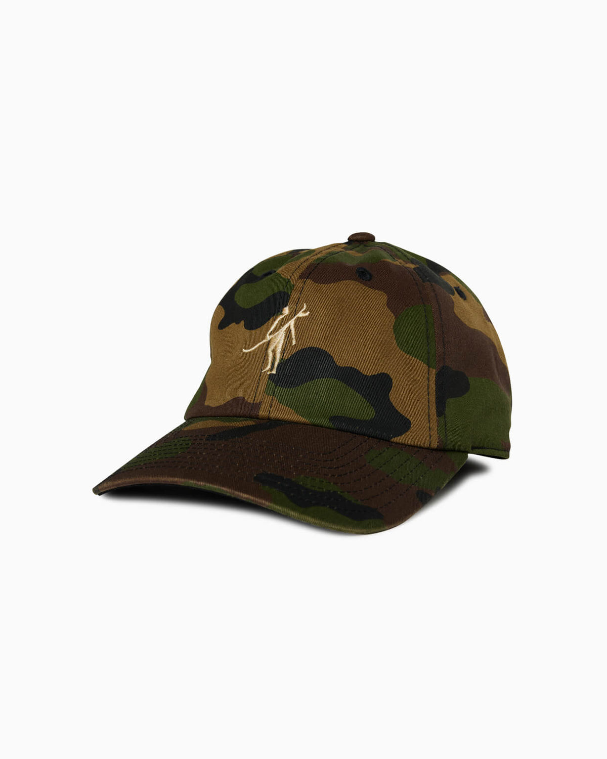 Club | 5 Panel Unstructured Strapback Hat CAMO front #color_club camo