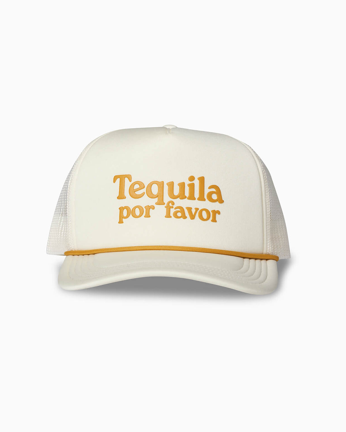 Tequila Por Favor | Foam Trucker Hat NATURAL front #color_natural