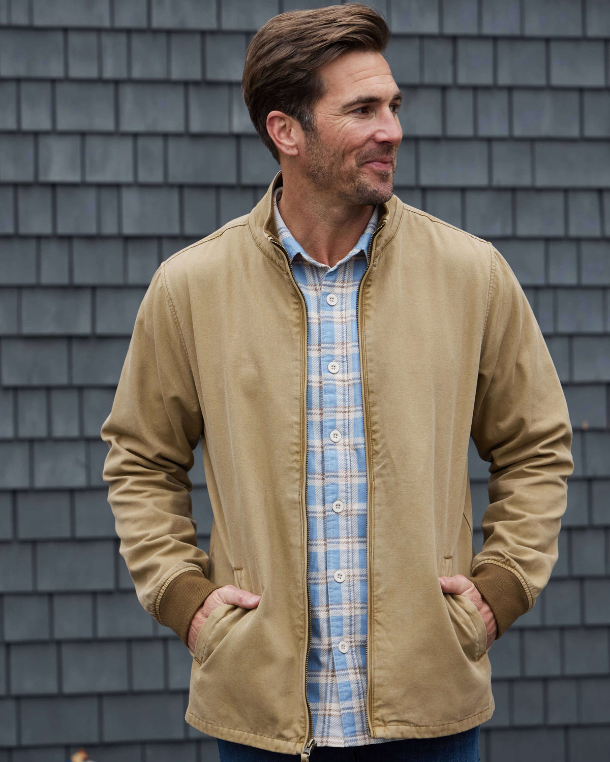 Dawson | Full Zip Jacket LIFESTYLE #color_khaki