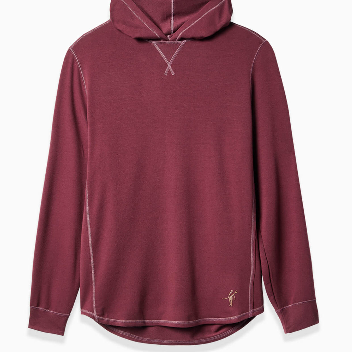 Red long hoodie online