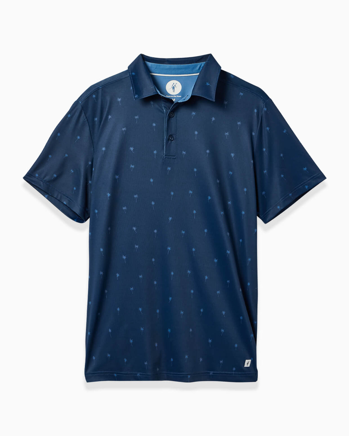 Clubhouse Polo| Navy Palmtrees FLAT #color_navy palmtrees