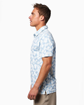 Clubhouse Polo | Light Blue Flora