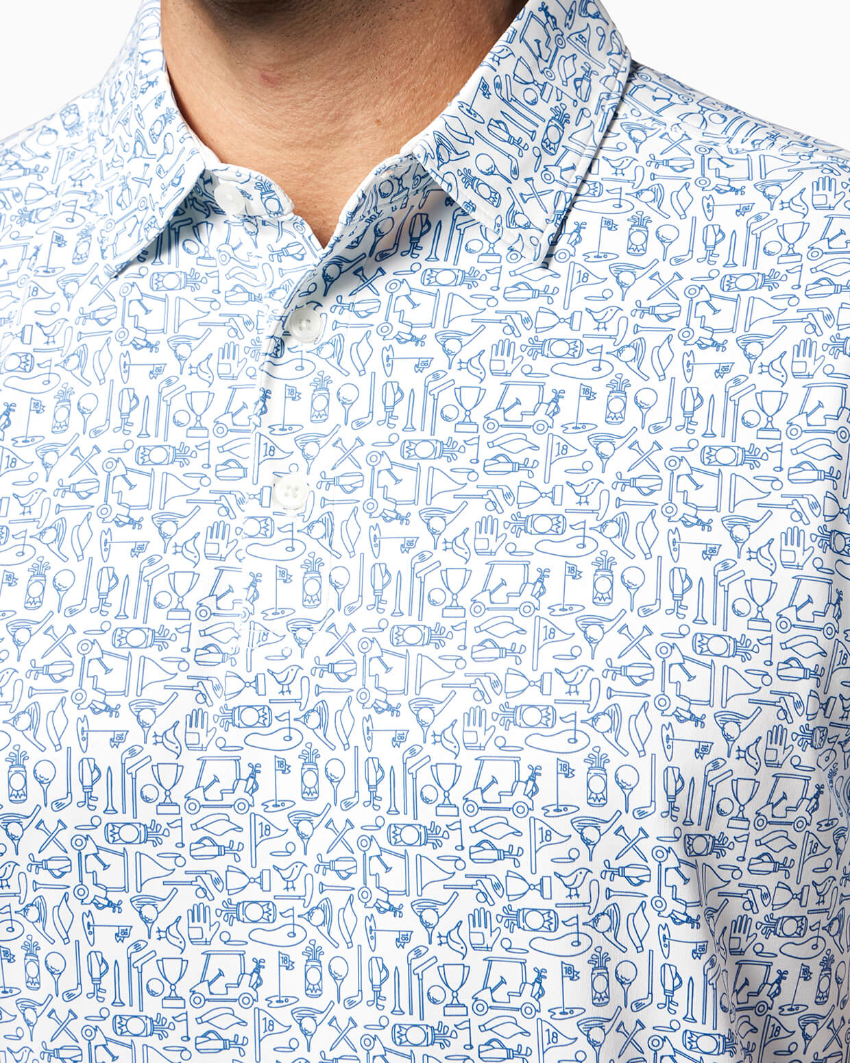 Clubhouse Polo | White Tee Time