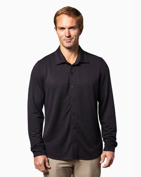 Port | Long Sleeve Button Up (Sea Silk)