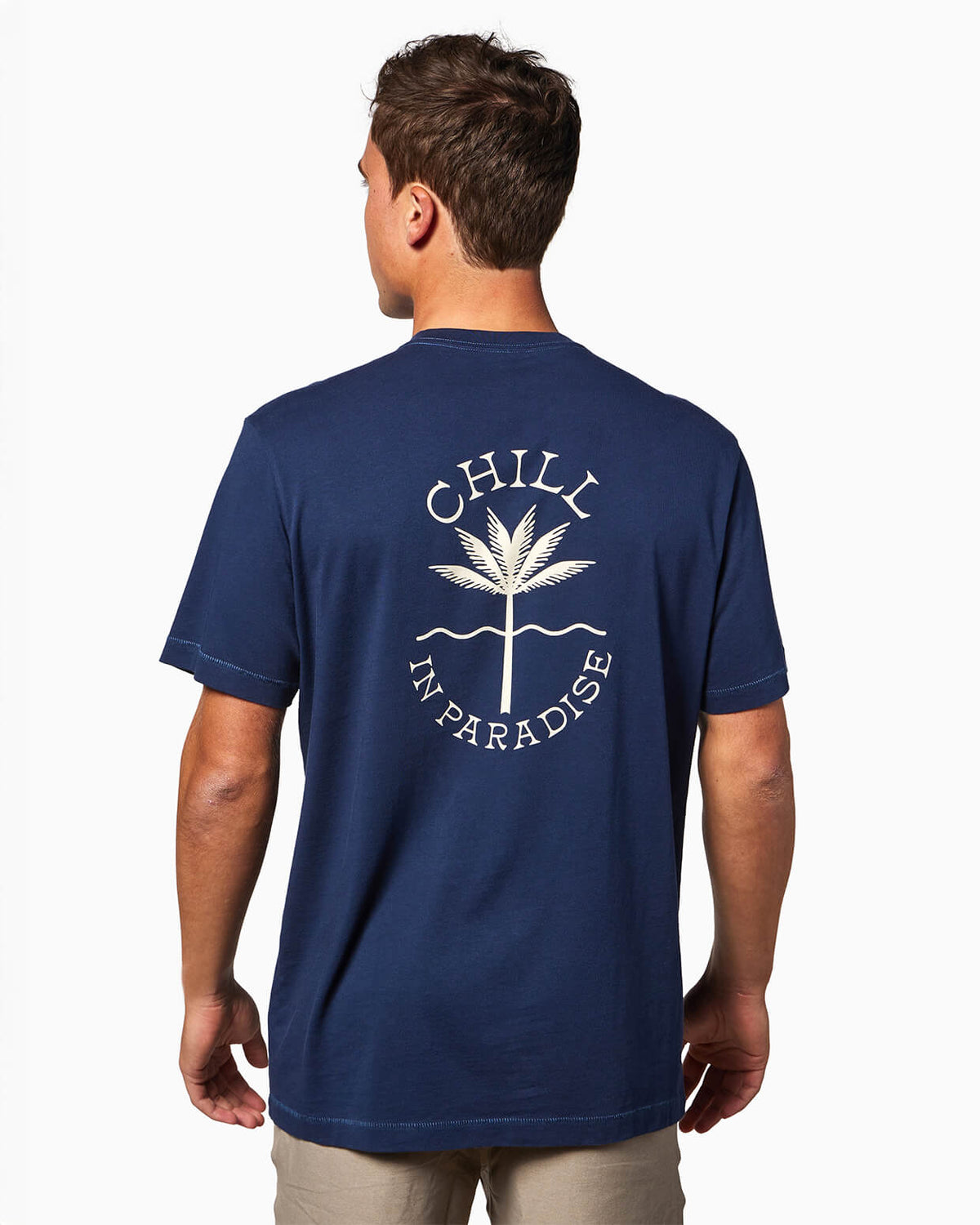 Chill | Short Sleeve T-Shirt BACK #color_navy