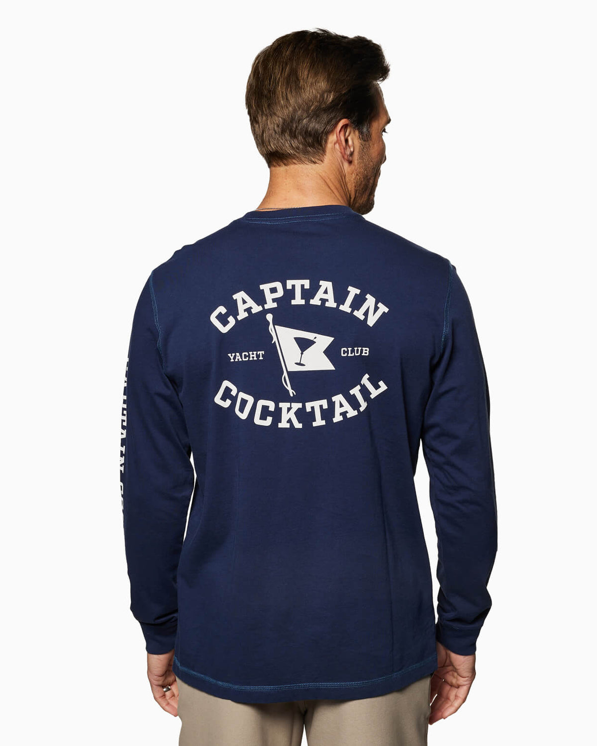 Yacht Club | Long Sleeve T-shirt back #color_navy