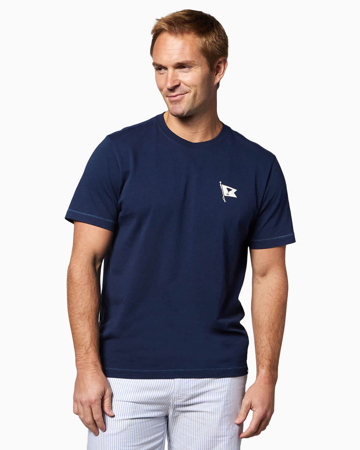 Happy Hour | Short Sleeve T-Shirt - Navy FRONT #color_navy