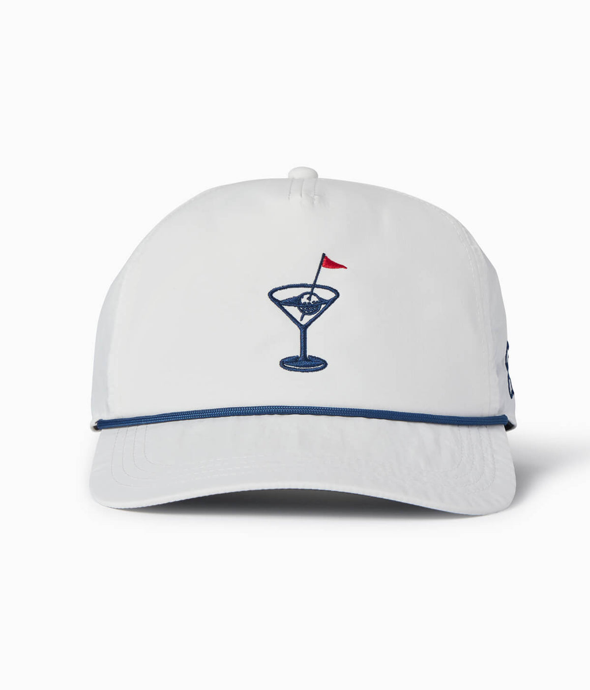 In the Drink | 5 Panel Snapback Hat FRONT #color_white