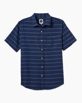 Coastline Woven | Navy Stripe
